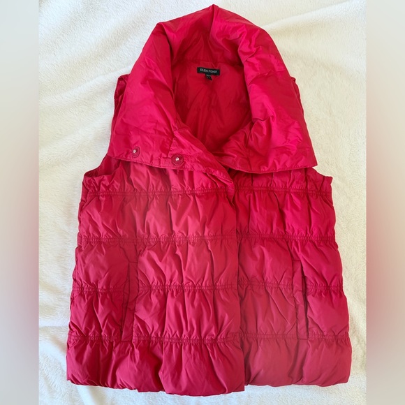 Eileen Fisher Duck Down Quilted Puffer Vest - Picture 2 of 12